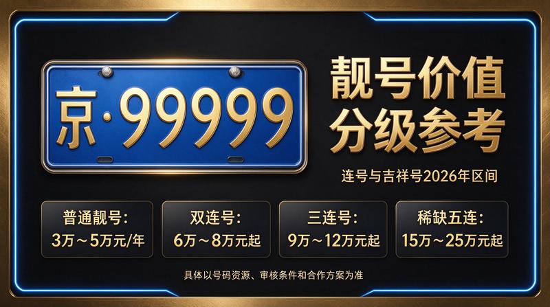 闲置车牌指标价格明细表展示